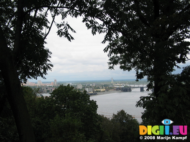 28220 View of Kiev through trees